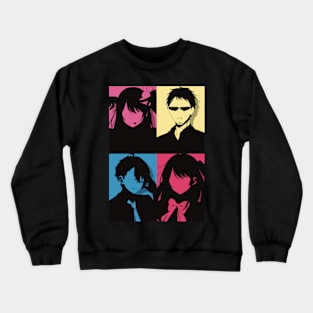 Oshi no Ko or My Star All Anime MC : Ai Hoshino, Ichigo Saitou, Aquamarine, and Ruby in Awesome Minimalist Vintage Pop Art Design Crewneck Sweatshirt